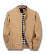 men's cotton drill bomber jacket