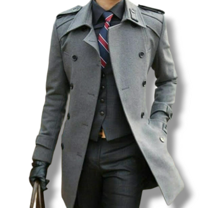 shinichi grey winter coat overcoat shinichi grey winter coat overcoat